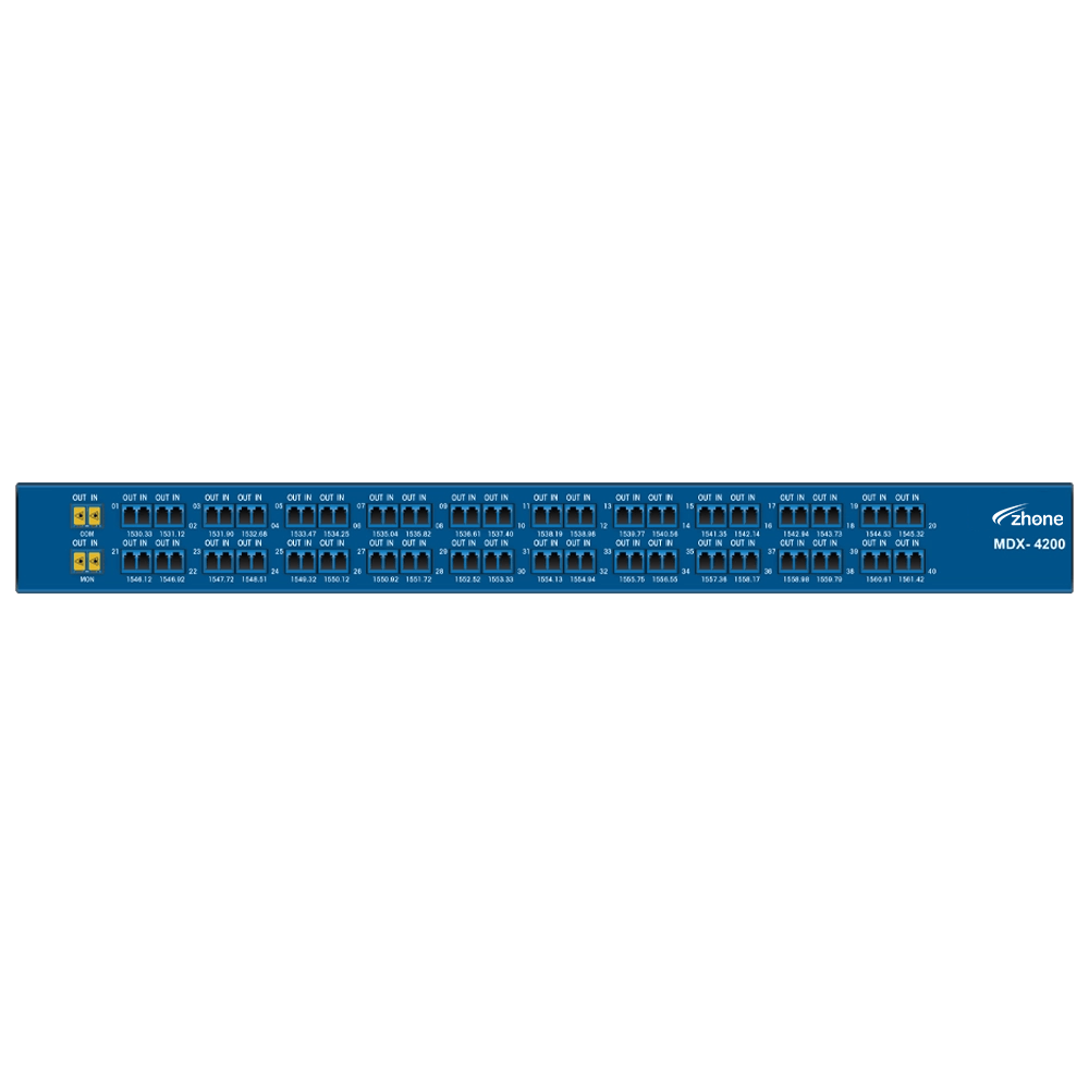 MDX Shelf Series 40-channel and 80-channel Multiplexer and Demultiplexer Shelves